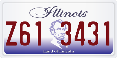 IL license plate Z613431