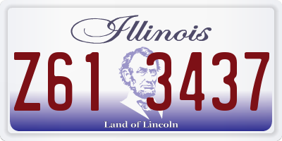 IL license plate Z613437