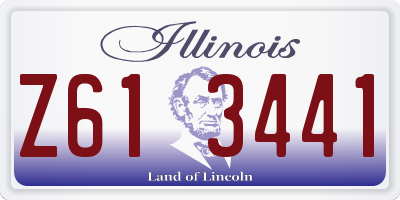 IL license plate Z613441