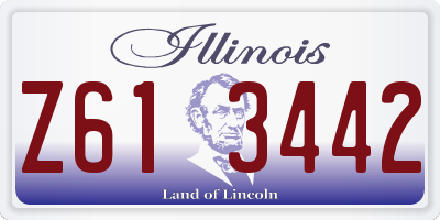 IL license plate Z613442