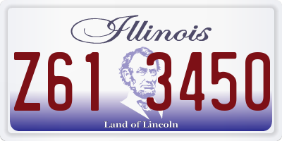 IL license plate Z613450