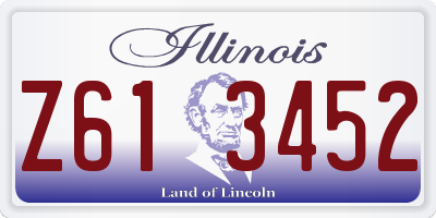 IL license plate Z613452