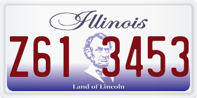 IL license plate Z613453
