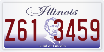 IL license plate Z613459