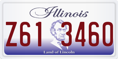 IL license plate Z613460