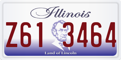 IL license plate Z613464
