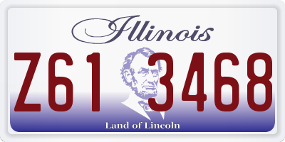 IL license plate Z613468
