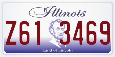IL license plate Z613469