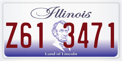 IL license plate Z613471