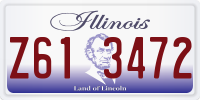 IL license plate Z613472