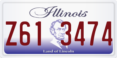IL license plate Z613474