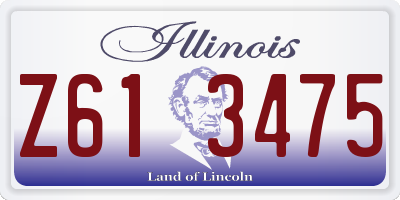 IL license plate Z613475
