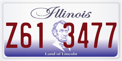 IL license plate Z613477