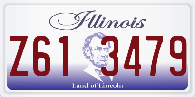 IL license plate Z613479