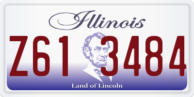 IL license plate Z613484