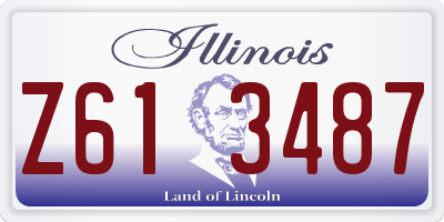 IL license plate Z613487
