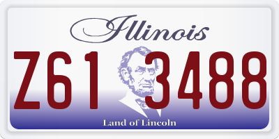 IL license plate Z613488