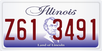 IL license plate Z613491