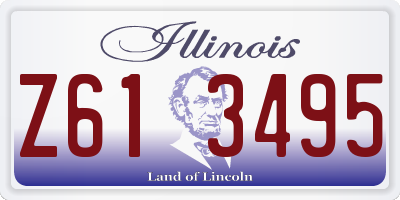 IL license plate Z613495