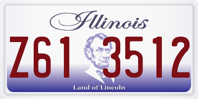 IL license plate Z613512