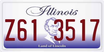 IL license plate Z613517
