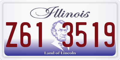 IL license plate Z613519
