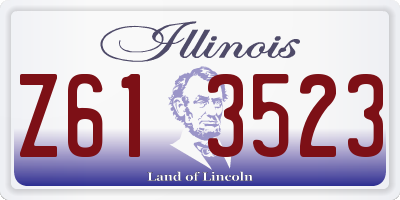 IL license plate Z613523
