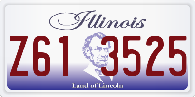 IL license plate Z613525