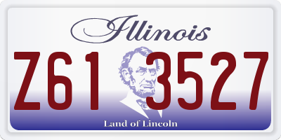 IL license plate Z613527