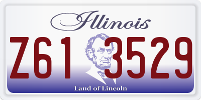 IL license plate Z613529
