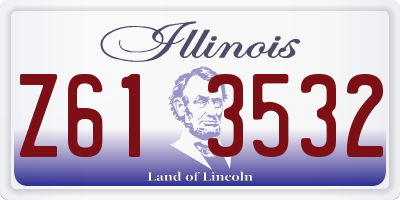 IL license plate Z613532