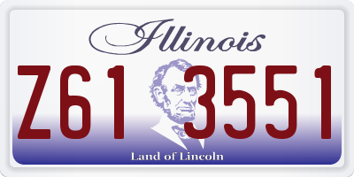 IL license plate Z613551