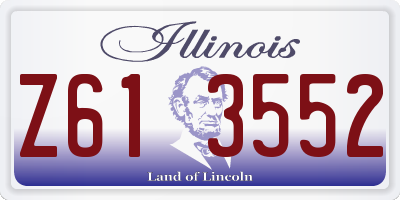 IL license plate Z613552