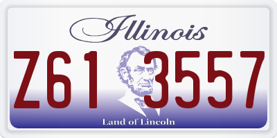 IL license plate Z613557