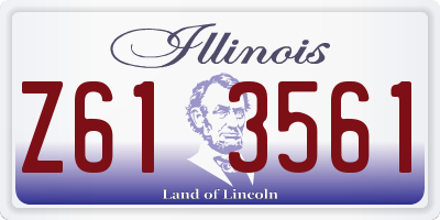 IL license plate Z613561