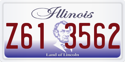 IL license plate Z613562