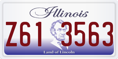 IL license plate Z613563