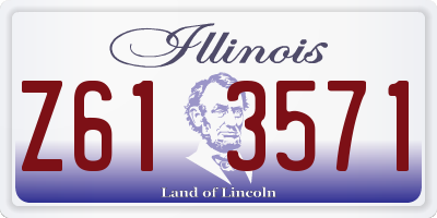 IL license plate Z613571