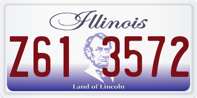 IL license plate Z613572