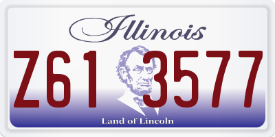 IL license plate Z613577