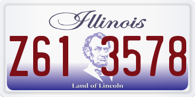 IL license plate Z613578