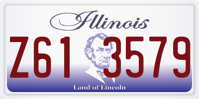 IL license plate Z613579