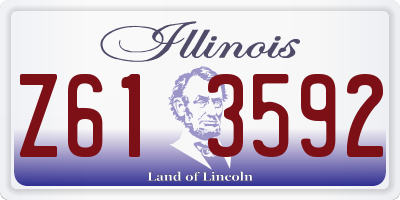 IL license plate Z613592