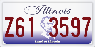IL license plate Z613597