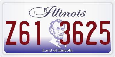 IL license plate Z613625