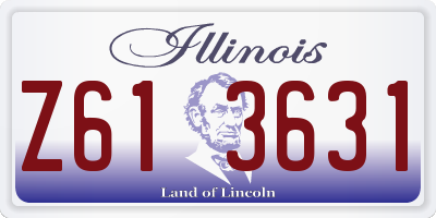 IL license plate Z613631