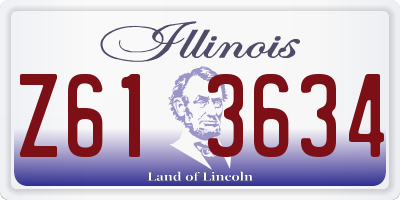 IL license plate Z613634