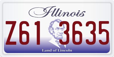IL license plate Z613635