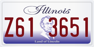 IL license plate Z613651