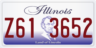 IL license plate Z613652